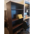 Espresso Bookshelf Bookcase with Adjustable Shelves