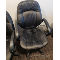 Black Leather Mid-back Adjustable Office Task Meeting Chair