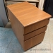 Peanut Rolling 3 Drawer Pedestal File Cabinet, Locking