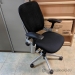 Black Steelcase Leap V2 Ergonomic Task Chair, Silver Frame