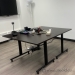 Espresso Modular Boardroom Conference Table w Black Legs