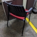Global Sonic Red & Black Stacking Office Guest Chair
