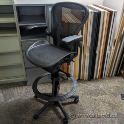 Herman Miller Aeron "B" Size Ergonomic Draft Stool w/ PostureFit