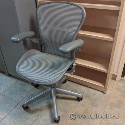 Grey Herman Miller Aeron "B" Size Ergonomic Chair w/ PostureFit