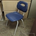 Blue Plastic Steel Stacking Guest Chair, Kort by Educan