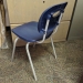 Blue Plastic Steel Stacking Guest Chair, Kort by Educan