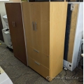 Teknion Beech 2 Door, 2 Drawer File and Storage Cabinet, Locking