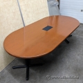 Racetrack Boardroom Table w/ Power Grommet Hole 96" x 48"