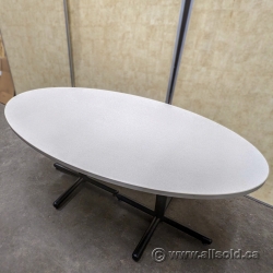 Steelcase Off-White Oval Boardroom Table Surface 72" x 36"