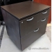 Teknion Espresso 4 Drawer Double Wide Pedestal File Cabinet