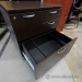 Teknion Espresso 4 Drawer Double Wide Pedestal File Cabinet