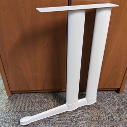 Steelcase White Table Desk Leg
