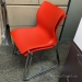 Nami by Teknion Red Plastic Office Stacking Guest Chair