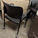 KI Furniture Rapture Rolling Black Office Stacking Guest Chair