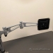 Dual Through-Mount Monitor Arm Stand w/ Swivel and Tilt Adjust