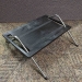 Black Foot Rest Chrome Frame