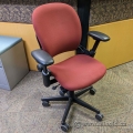 Red Steelcase Leap V1 Adjustable Ergonomic Task Chair w Arms