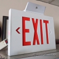 Double Sided Exit Safety Sign