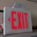 Double Sided Exit Safety Sign