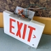 Double Sided Exit Safety Sign
