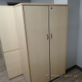 Blonde 2 Door Storage Cabinet, Locking