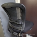 Black Mesh Back Office Drafting Stool Chair w/o Arms