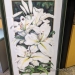 "White Lillies" by Larisa Deckled Edges Framed Wall Art