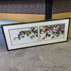 "Budding Flowers" by Larisa Deckled Edges Framed Wall Art