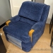 Blue Recliner Sofa Loveseat and Armchair Set