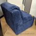 Blue Recliner Sofa Loveseat and Armchair Set