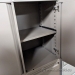 Pewter Teknion 2 Door, 2 Drawer Lateral File & Storage Cabinet