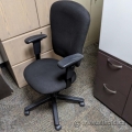 Black Adjustable Office Task Chair w/ Adjustable Arms