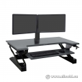 Ergotron WorkFit-TL Sit Stand Desk Workstation, Dual Monitor Kit
