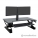 Ergotron WorkFit-TL Sit Stand Desk Workstation, Dual Monitor Kit