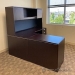 Espresso Office L-Suite Desk w/ Drawer Storage