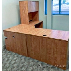 Heartwood Sugar Maple L Suite Desk