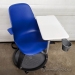 Blue Steelcase Node High Back Chair w/ Tripod Base & Worksurface