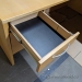 Blonde L Suite Office Desk w/ Drawers & Client Knee Space 66x78
