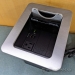 Silver Extron Cubby 300 Power & USB Power Grommet