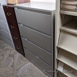 Steelcase 4 Drawer Lateral File Cabinet, Locking