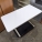 Steelcase White 48" x 24" Sit Stand Desk Table Surface Rounded