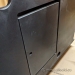 Black Rolling Presentation TV and Media Stand w/ Storage