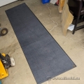Black Runner Floor Mat with Rubber Trim, 116 x 33 in.