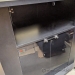 VFI Black Rolling Presentation Media Stand w/ Storage Cart