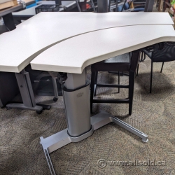 Steelcase Airtouch Sit Stand Height Adjusting Corner Desk