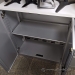 Steelcase 40 in. Silver w/ White Top 2 Door Storage Cabinet