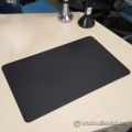 Black Leather Desk Pad Blotter 19" x 12"