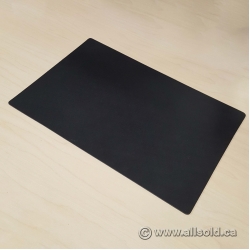 Black Leather Desk Pad Blotter 18" x 12"