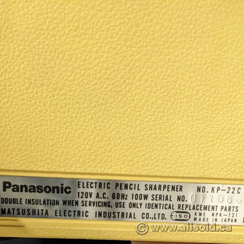 Vintage Panasonic Pana Point Electric Pencil Sharpener KP 22C