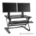 35" Black Adjustable Sit Standing Desktop Riser